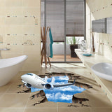 3D Wall Stickers Sky Could Bathroom wall Poster Stiker bedroom decoration Remove Waterproof decals fooor murals sticker