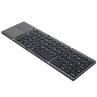 Universal Foldable Wireless bluetooth 3.0 Keyboard Ultra Mini Wireless Folding Touch Pad Keypad For IOS Android Microsoft