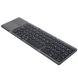 Universal Foldable Wireless bluetooth 3.0 Keyboard Ultra Mini Wireless Folding Touch Pad Keypad For IOS Android Microsoft