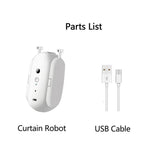 Smart Robot For Curtain with Bluetooth Wireless , Compatible with Alexa, Google Home (Rod - I-rail - U-rail)
