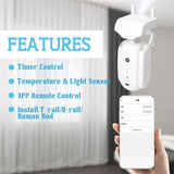 Smart Robot For Curtain with Bluetooth Wireless , Compatible with Alexa, Google Home (Rod - I-rail - U-rail)